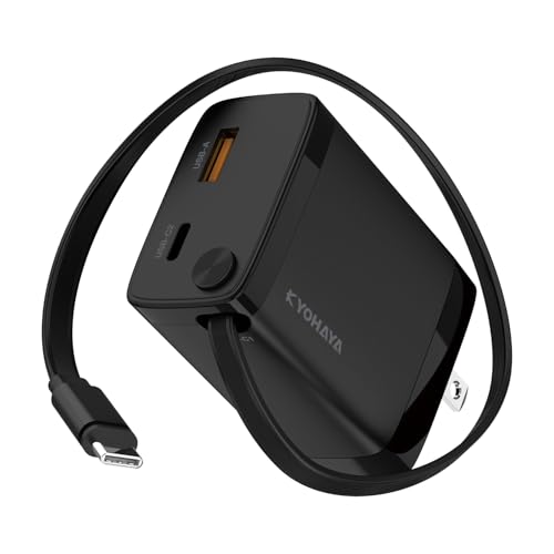 Amazon | KYOHAYA USB-C 巻取りケーブル内蔵 急速充電器 タイプC 急速